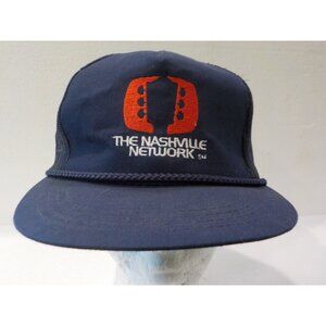 Vintage The Nashville Network Braided Yupoong Snapback Trucker Hat Ball Cap
